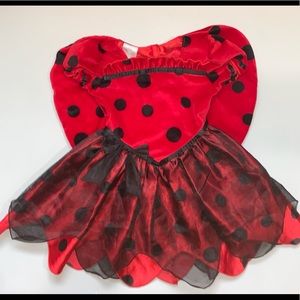 Toddler girls ladybug costume 3t